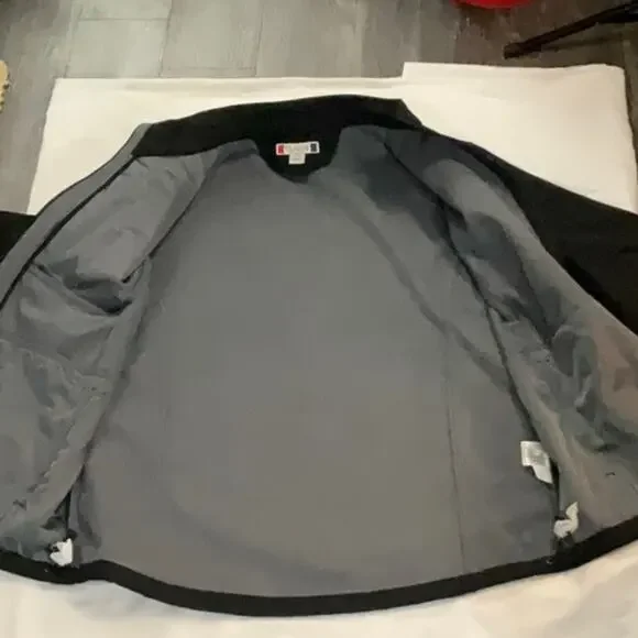 Clique Black Zip Up Jacket L NEW No Tag Home Depot Miami Trucker Bikercore FDC - Picture 5 of 12